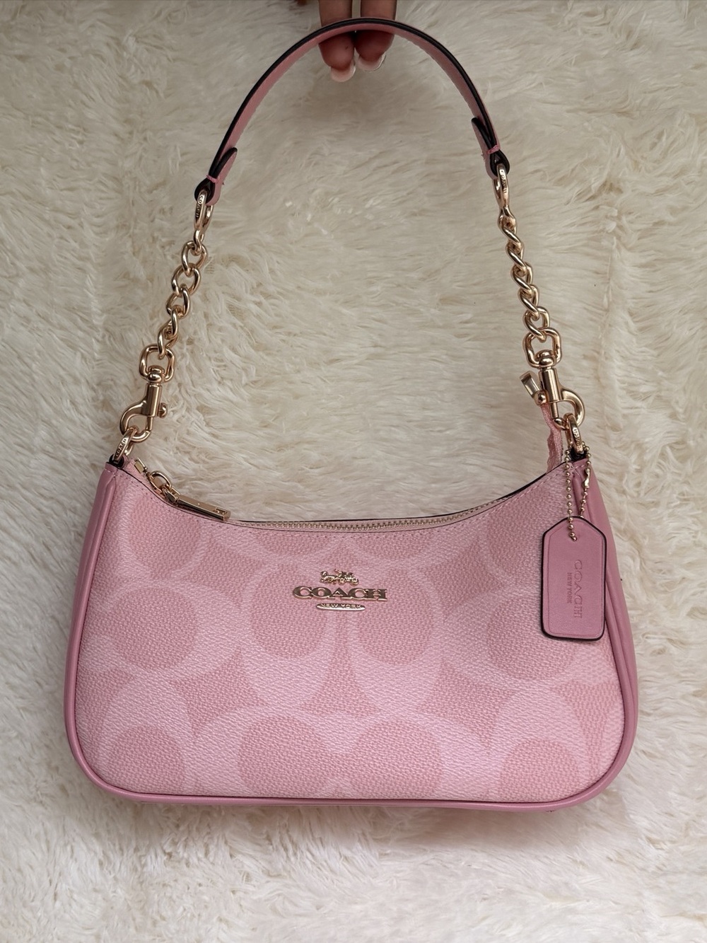 Pink Coach Teri Shoulder Bag